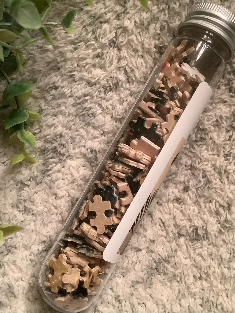 Mini Wood Puzzle Test Tube with Tropical Toucan Design NWT 150pieces ages 14+ - Picture 8 of 13